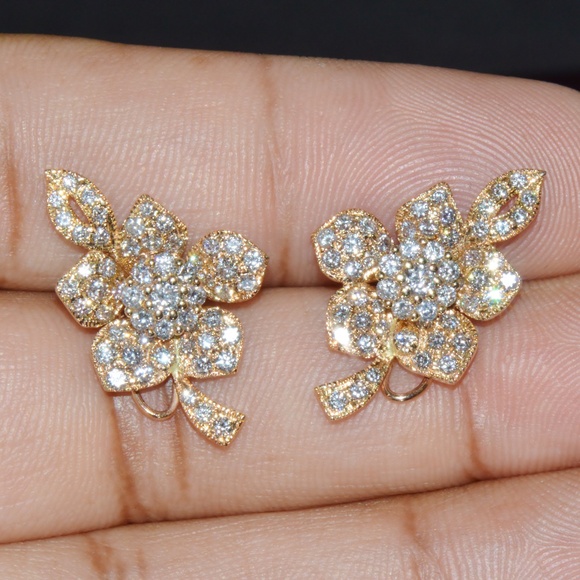 CERTIFIED NATURAL SOLID 18K GOLD 21.5CTS DIAMOND SOUTH SEA PEARL 3-IN-1 EARRINGS - Picture 10 of 14